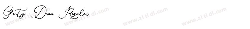 Genty Demo Regular字体转换